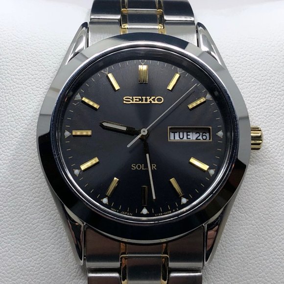Seiko Other - Seiko Solar Men's Watch with Full Bracelet SNE047